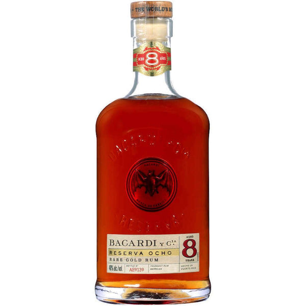 Bacardi Reserva Ocho 8 Year Rare Gold Rum - Liquor Daze