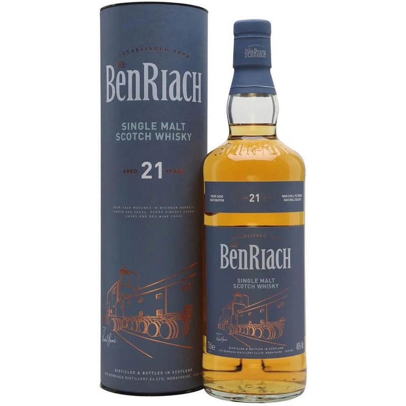Benriach 21 Year Single Malt Scotch Whiskey - Liquor Daze