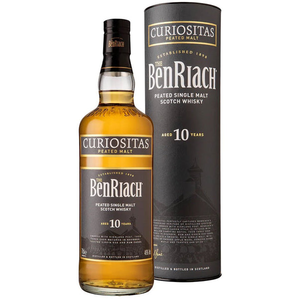 Benriach Curiositas Peated 10 Year Single Malt Scotch Whiskey - Liquor Daze