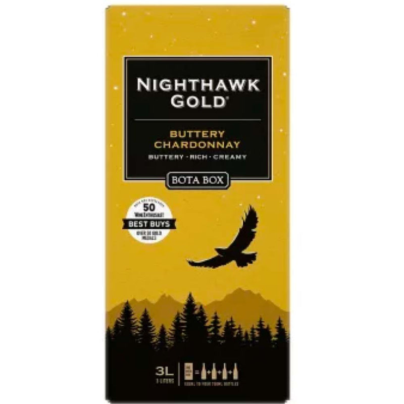 Bota Box Nighthawk Gold Buttery Chardonnay California - Liquor Daze