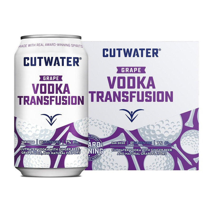 Cutwater Grape Transfusion Cocktail 4pk - Liquor Daze