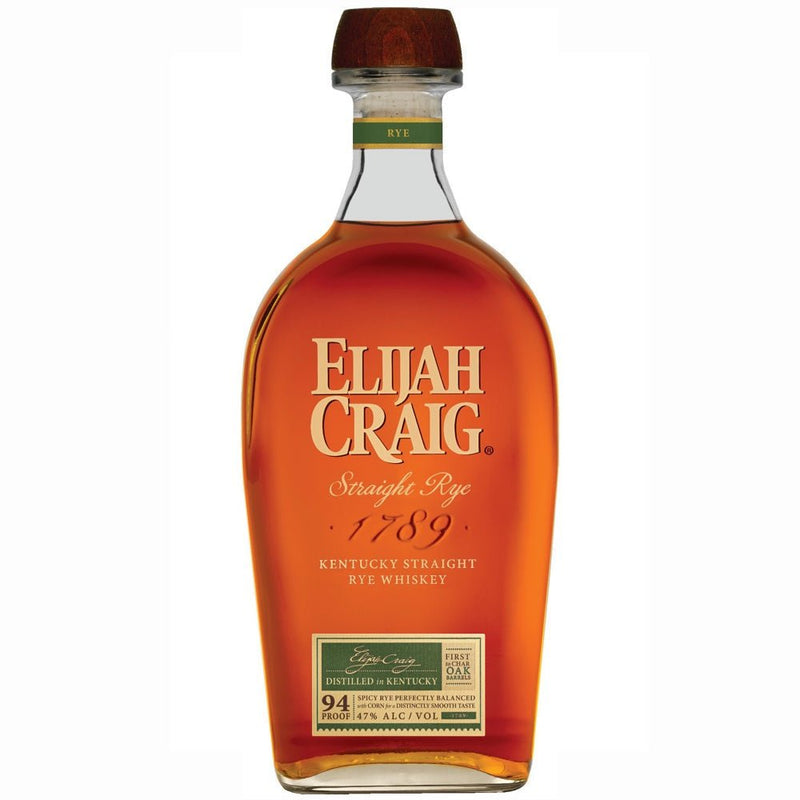 Elijah Craig Kentucky Straight Rye Whiskey - Liquor Daze