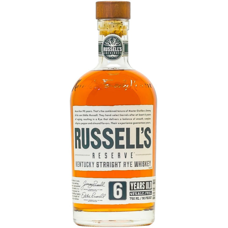 Russell’s Reserve 6 Year Old Kentucky Rye Whiskey - Liquor Daze